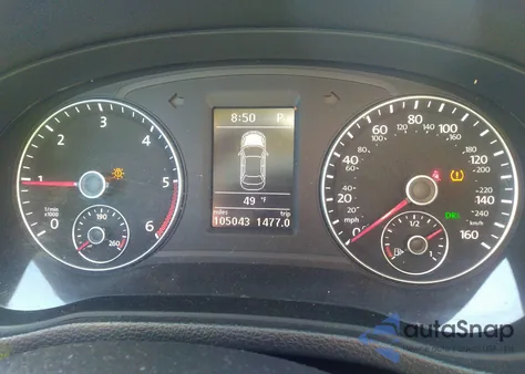 2012 Volkswagen Passat 2.0L Tdi Sel Premium z USA, uszkodzony, nr VIN 1VWCN7A35CC110462